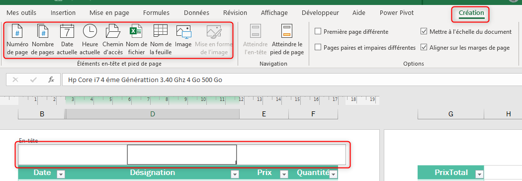 Imprimer et enregistrer un classeur